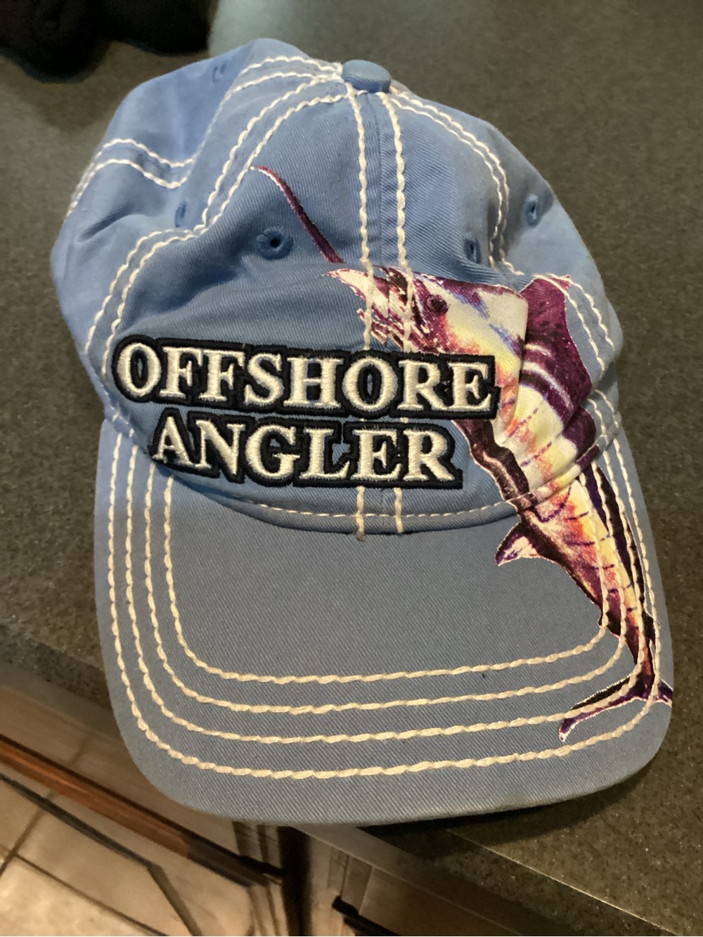 Light Blue Embroidered Baseball Cap